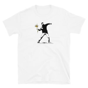 Banksy flower thrower T-Shirt
