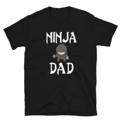 Mens Ninja Dad T-Shirt Funny shuriken shirt Father #ninjadad