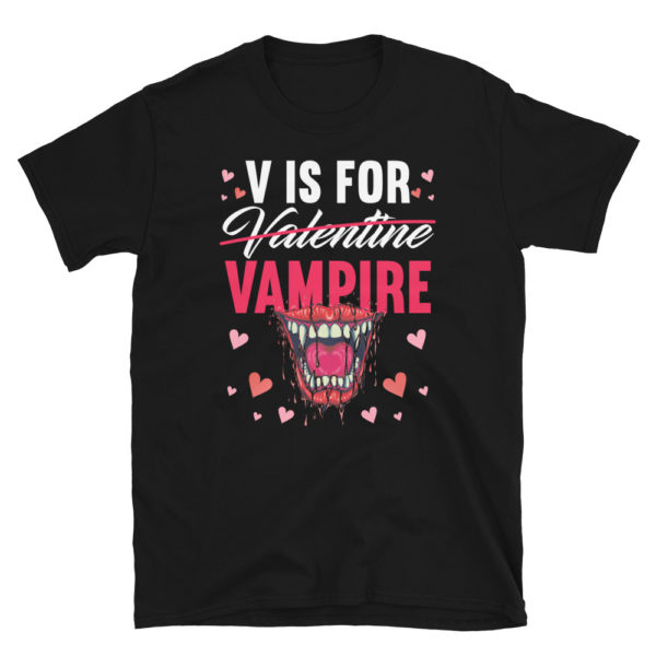V Is For Vampire Shirt Funny Valentine Vampire T Shirt Love