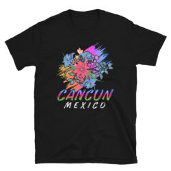 Cancun-Mexico-Flowers-T-Shirt