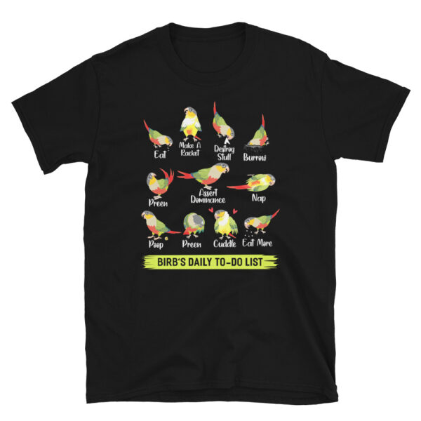 Conures-Daily-To-Do-List-T-Shirt