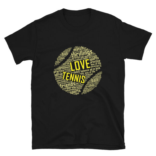 Tennis Ball Word Cloud T-Shirt