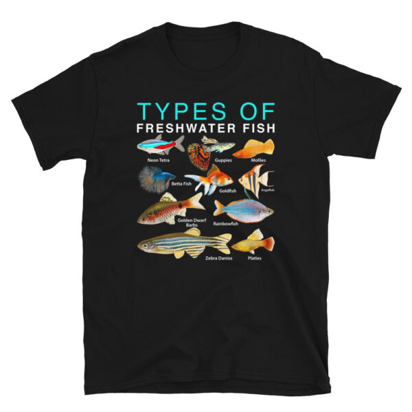 Types of Freshwater Fish Aquarium T-Shirt