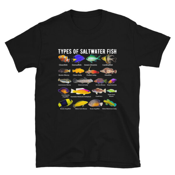 Types of Saltwater Fish Aquarium T-Shirt