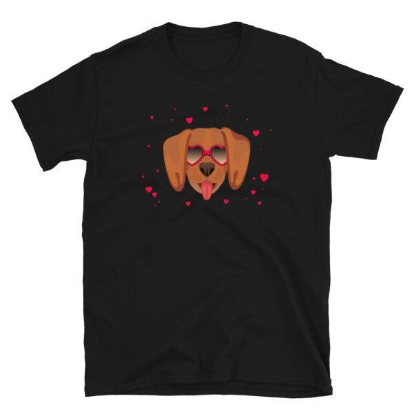 Wiener Dog Heart Glasses T-Shirt