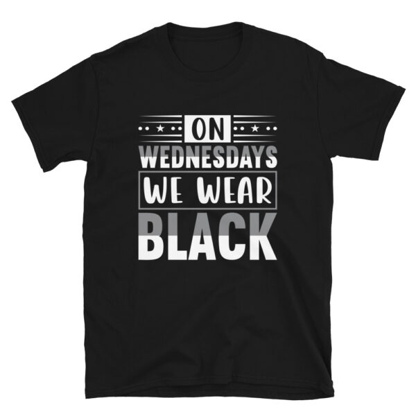 On Wednesdays We Wear BLACK T-Shirt