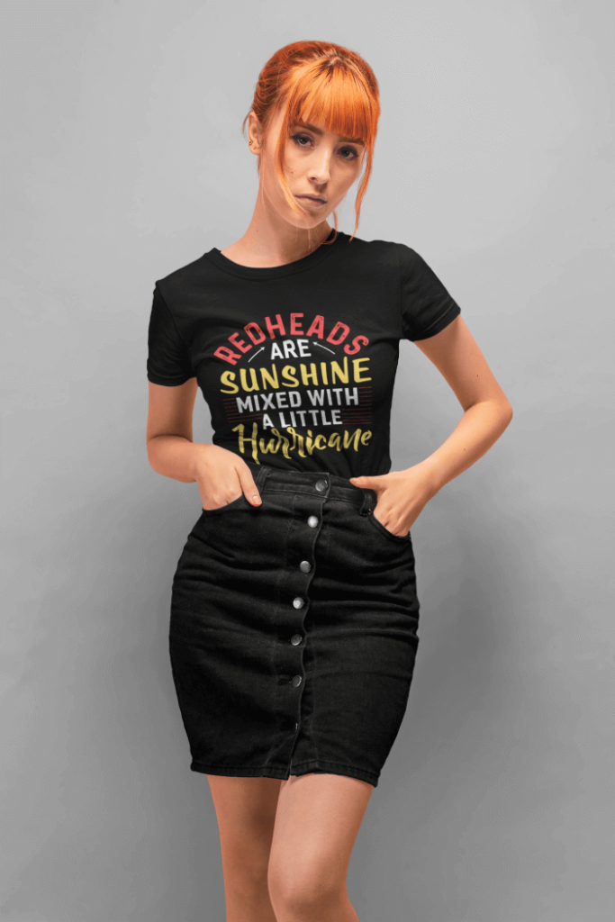 redheads-are-sunshine-mixed-with-a-little-hurricane-t-shirt-mockup-of-a-red-hair-girl