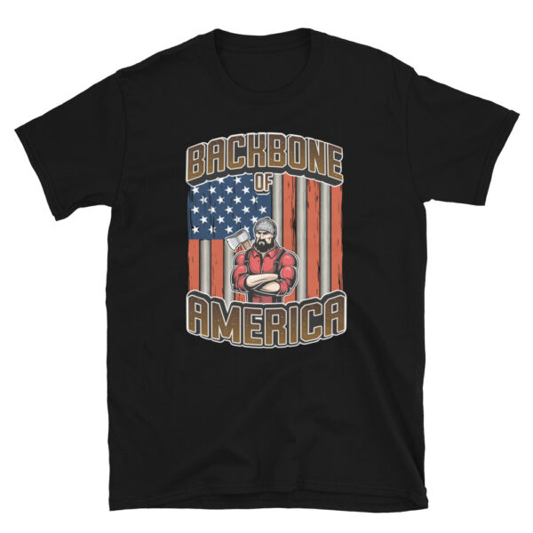 American Flag Tree Climber T-Shirt