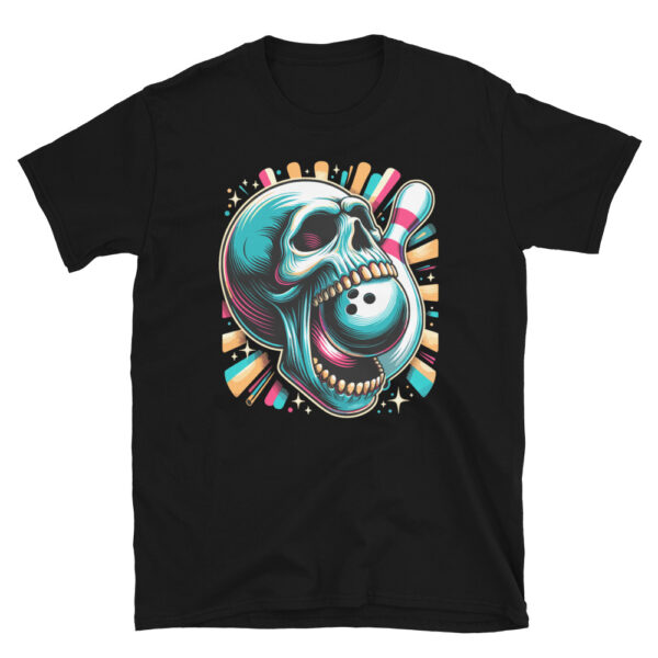 Bowling Pins Retro Skull T-Shirt