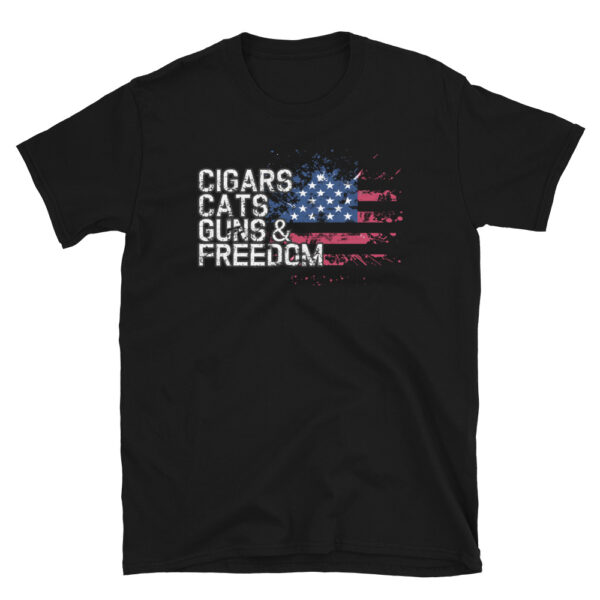 Cigars CATS Guns & Freedom T-Shirt