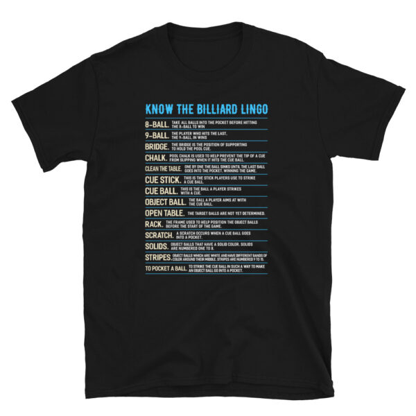KNOW THE BILLIARD LINGO Shirt