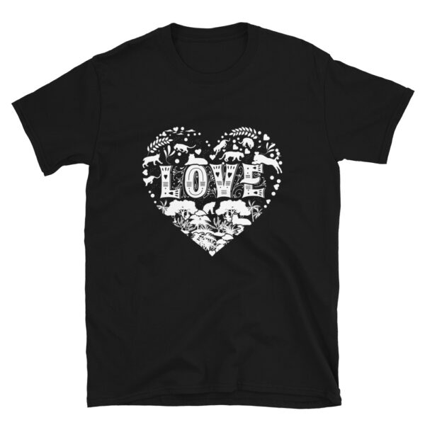 Cougar Love Heart Pattern Shirt
